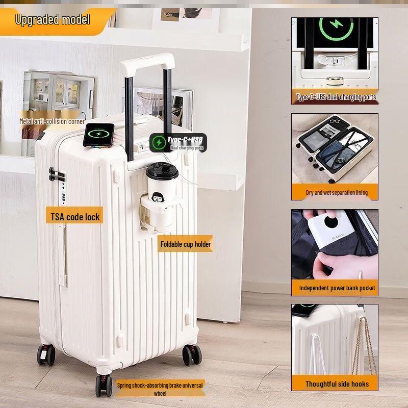 Xiaoyan Large Capacity Silent Spinner Luggage 26 inch