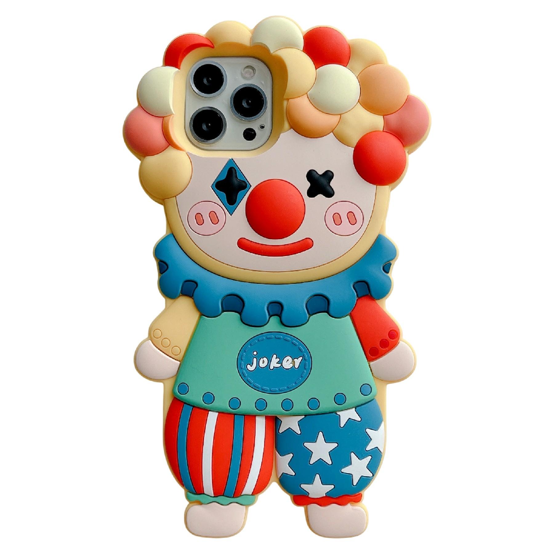 

Силиконовый чехол для iPhone 16 Pro Max с милым дизайном Джокера, противоударная задняя крышка для телефона A