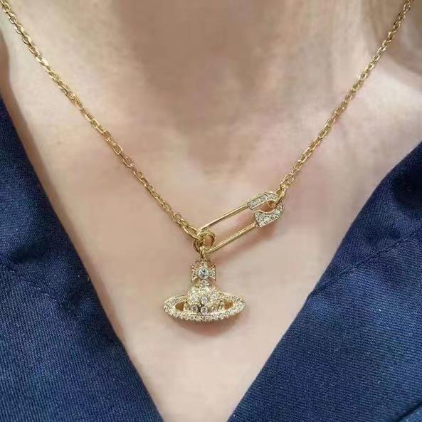 Luxus-Kaiserinwitwe Cixi Brosche Halskette: Elegante, vielseitige, hochwertige Schlüsselbein-Kette für Damen