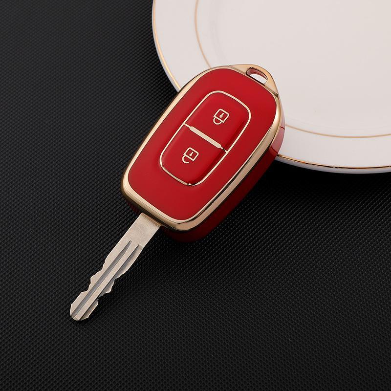 Stylish 2-Button Key Cover for Dongfeng Renault Koleos EX1.