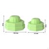 2 Pieces Universal Vacuum Silicone Stain Resistant Food Sealer for Regular Mouth Jars Canning