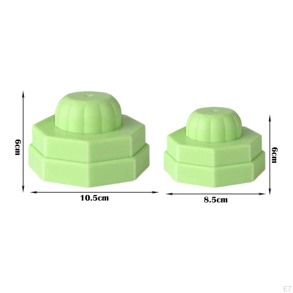 2 Pieces Universal Vacuum Silicone Stain Resistant Food Sealer for Regular Mouth Jars Canning
