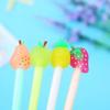 4 Pcs Kawaii Pen Cute Fruit Pear Pineapple Strawberry Gel Pens Korean Stationery School Writing Supplies Gifts Color Random