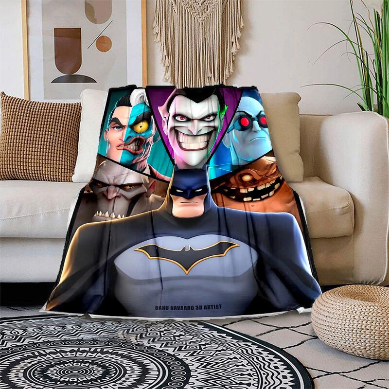 

1pc Batman Villains Collage Cartoon Blanket,Portable Throw for Travel & Camping, All Season Cozy Blanket,Ideal Gift 80cmx120cm