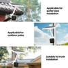 Wasserstein Universelle Mastmontage für Kameras und Solar Kompatibel mit und Eufy Kameras 2-in-1 Panels, Wyze, Blink, Ring, Arlo, (Weiß)