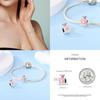 Copper Pink Lady Perfume Gifts Home Charm Bead Pendents Fits Genuine Bracelet Girl Lucky DoItYourself Jewellery