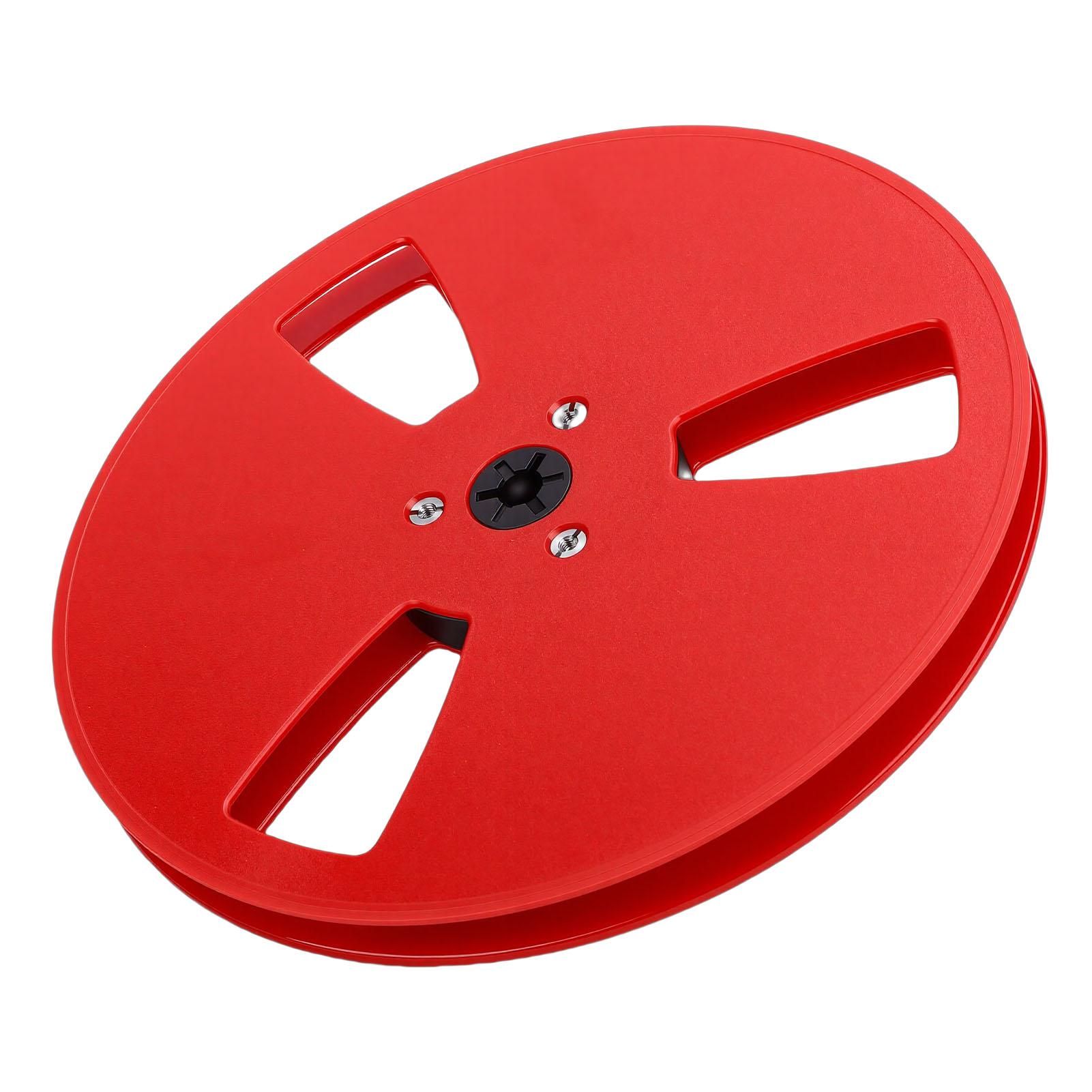 

1 4 7 Inch Empty Tape Reel Replacement for TEAC Reel to Reel Tape Players ABS Take Up Reel with 3 Hole червоний