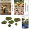 Fairy Garden Garden Decoration Simulation Stones Green Moss Stone Micro Landscape Fake Rock Blocks