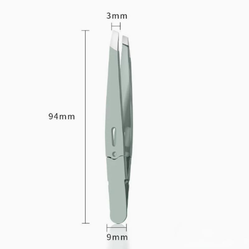 

1Pc Eyebrow Tweezer Colorful Hair Beauty Fine Hair Puller Stainless Steel Slanted Eye Brow Clips Removal Makeup Tools Orange New сірий
