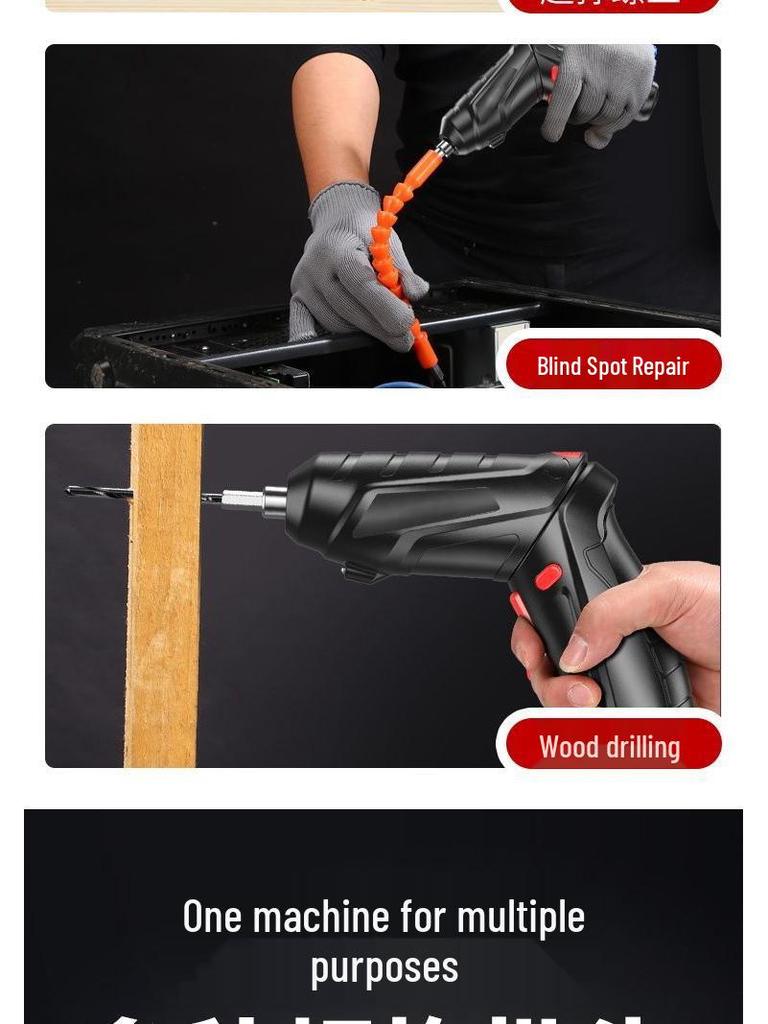 Rechargeable Mini Electric Screwdriver Drill - Fully Automatic Household Tool