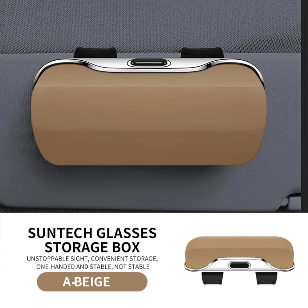 New Car Glasses Box Portable Car Glasses Frame Car Driving Glasses Frame Glasses Box Sunshade Glasses Auto Interior Accessories