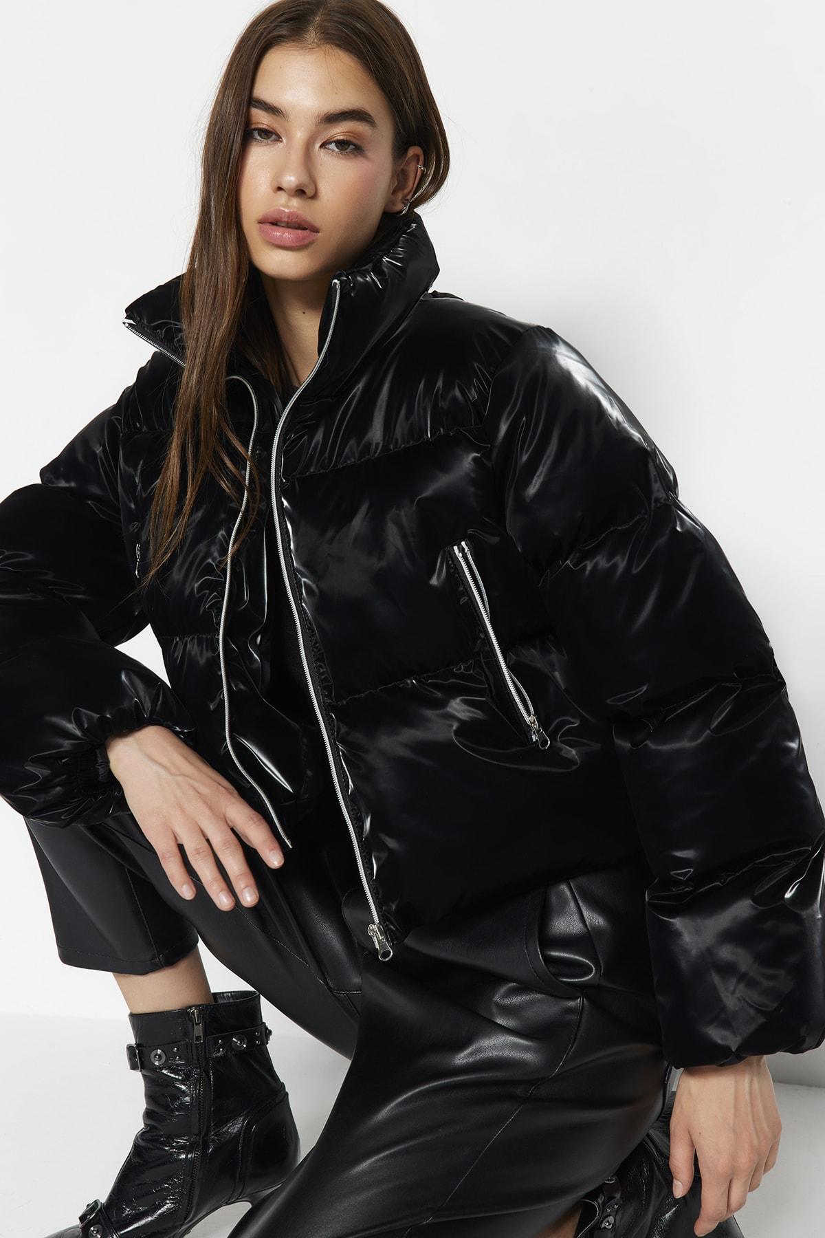 

Женская модная куртка-пуховик, парки с воротником-стойкой и двойными карманами, водоотталкивающие стеганые пальто на молнии L