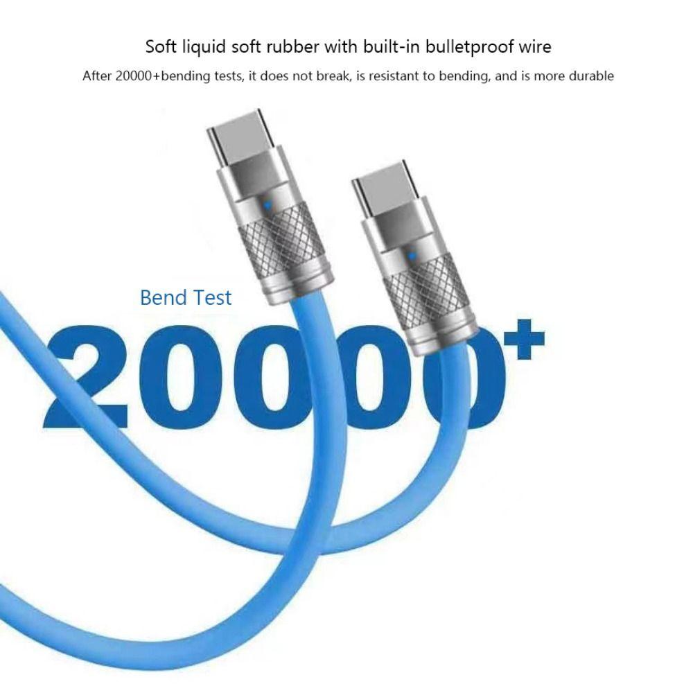 100W PD Type C Cable 1M 1.5M 2M Type-C Charger Cable Portable Data Line For Xiaomi Samsung Huawei