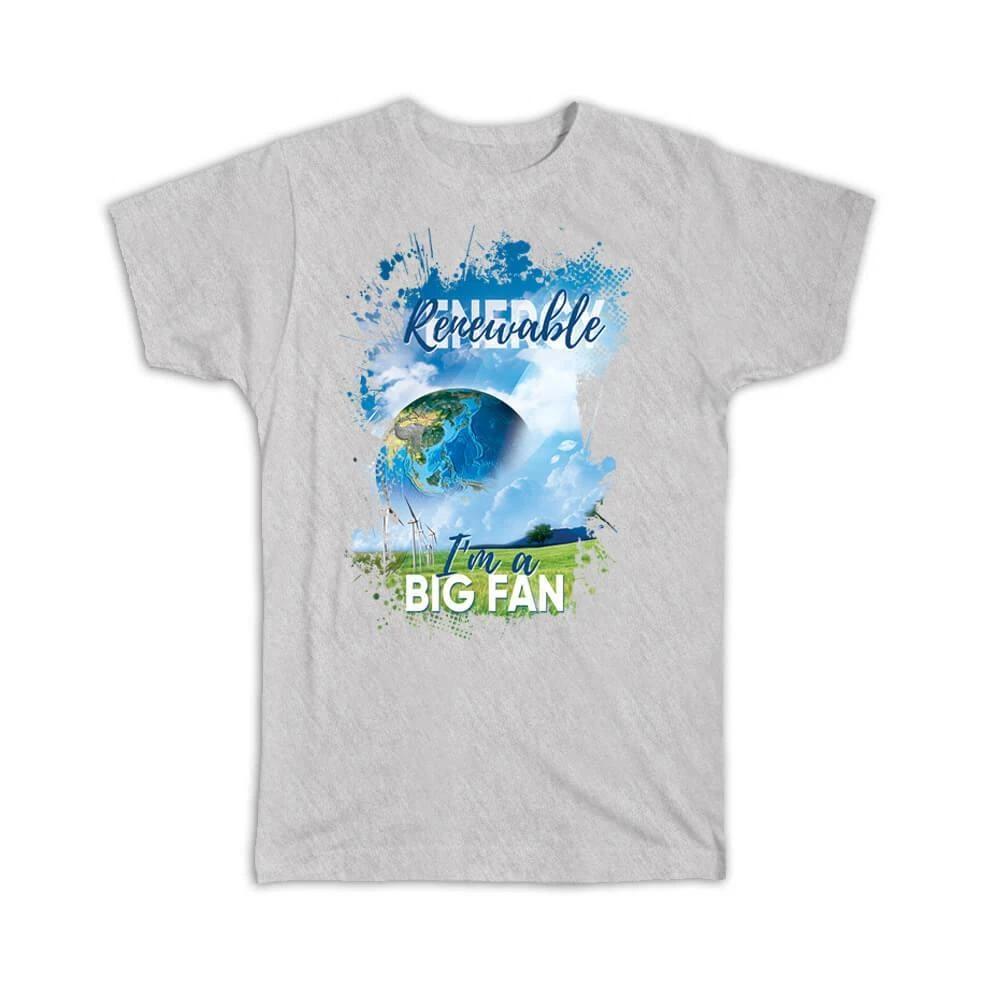 Gift T-Shirt : Ecolife Air Wind Clean Energy Eco Friendly Globe Green Windmill 3XL
