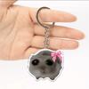 Acrylic Sad Hamster Key Chain I'm Just a Girl Sad Hamster Keyring  Fans