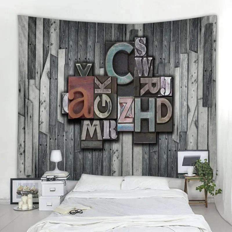 Vintage Holz Panel Dekorative Wandteppich Home Wand Dekor Wohnzimmer Büro Wandteppich