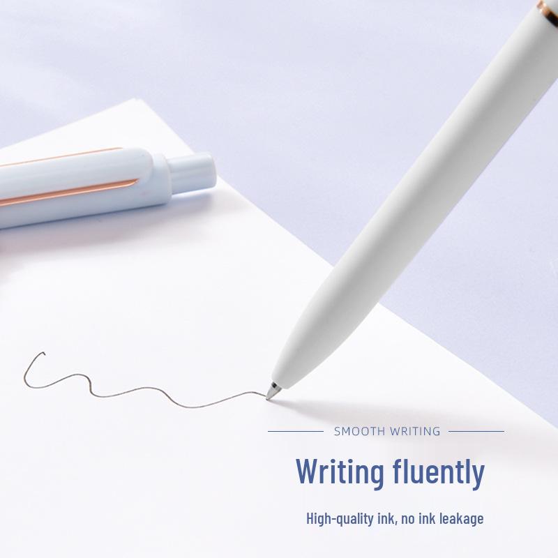 Premium Customizable Morandi Gel Pen with Logo, 0.5mm Bullet Tip, Metal Finish for Signature Use