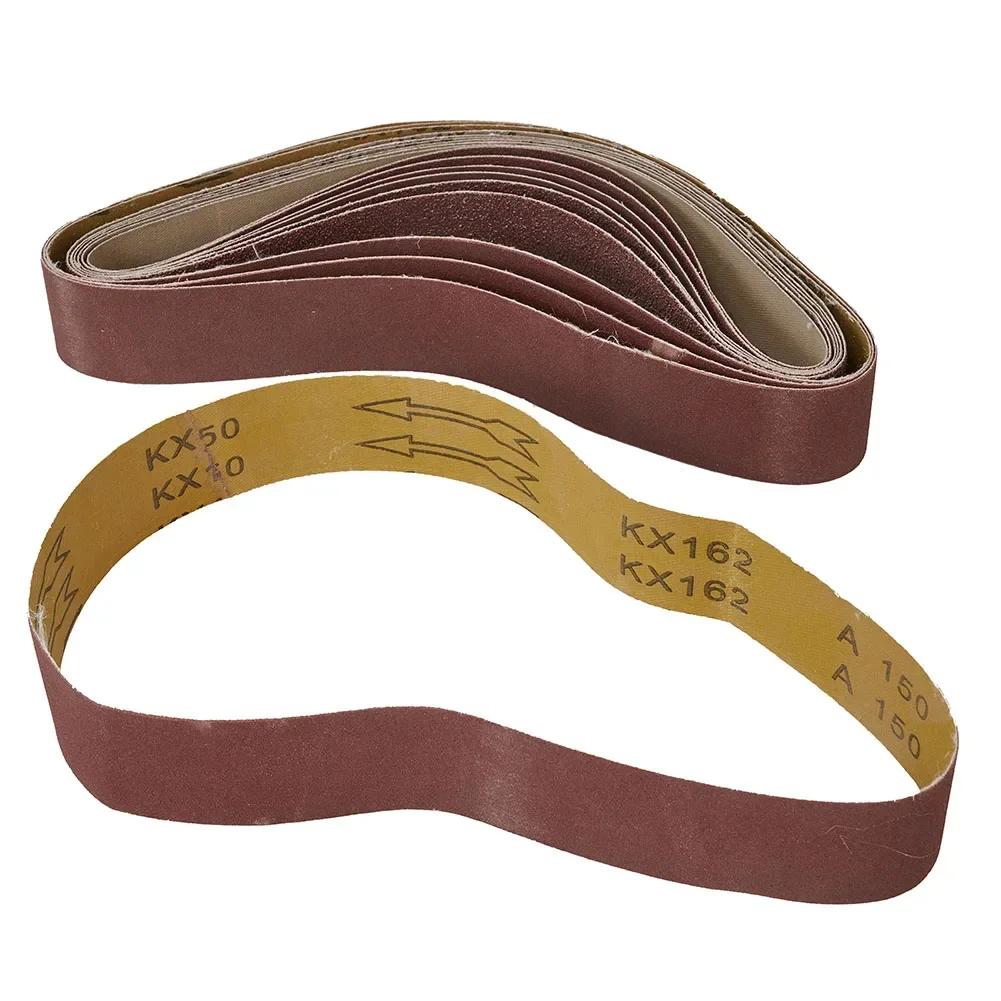 10 PCS Sanding Belts 40x680mm 60-240 Grit Sandpaper Abrasive Bands Belt Sander Grinder Wood Metal Polishing Abrasive Tools