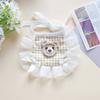 Cute Lattice Pet Scarf Lace Up Adjustable Animal Bib Cats Clothing Pet