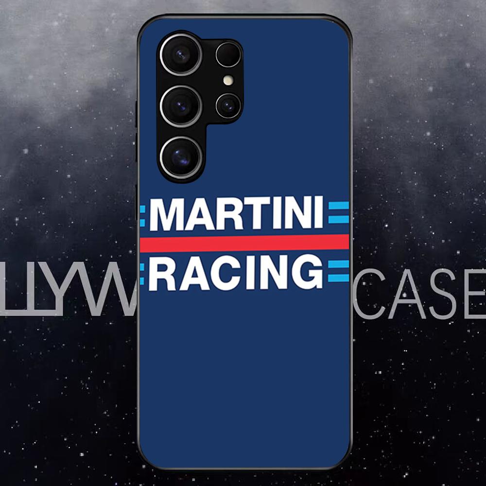 Racing M-Martini-ES Phone Case For Samsung S25 Edge Ultra S23 S22 S21 S20 Ultra Plus S24 Fe A54 A53 A25 Glass Cover