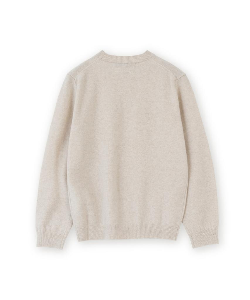 Beulaunyadeu W Extra Super Fine Crewneck Knit, Beige