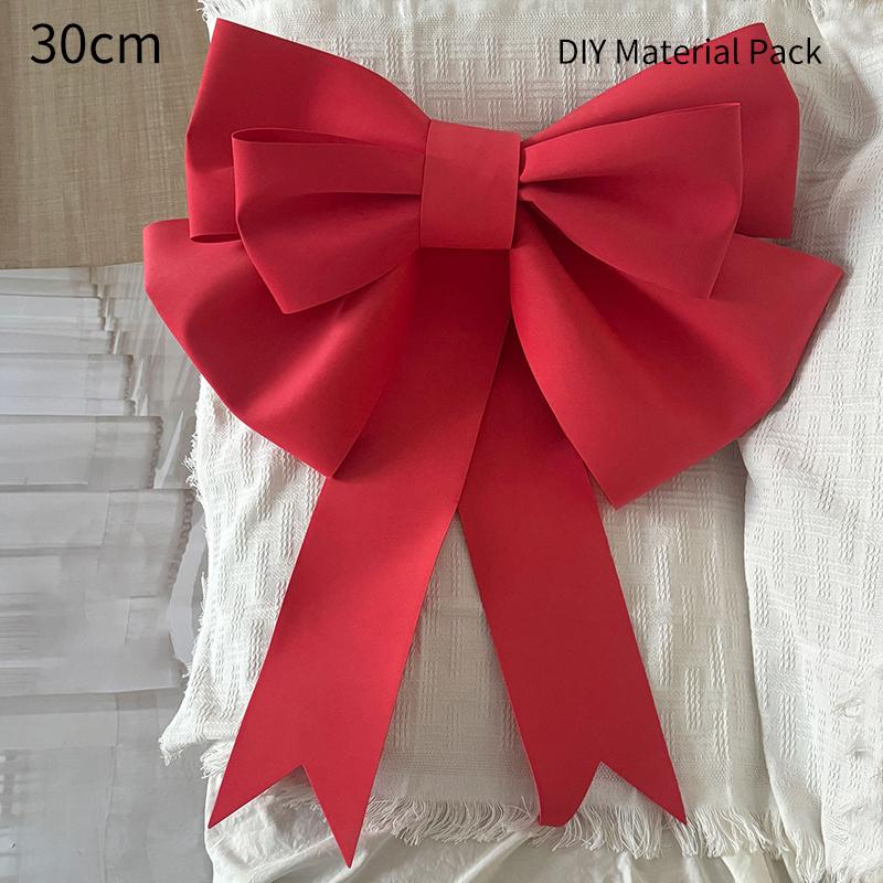 Big Giant Bow Christmas Decorations Xmas Tree DIY Material Birthday Party Wedding Display Front Door Home Decor Unfinished Kit