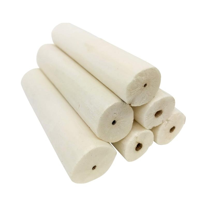 

6 Pcs Parrots Grinding Chew Toy Wood Chew Training Supplies Natural Wood Rods Molar Toy for Pet Bird Tearing Grinding