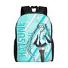 Custom H-Hatsunes Laptop Backpack Women Men Casual Bookbag for School College Students Music Girl Vocaloid Mikus Bag