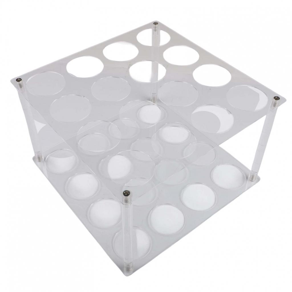 Vinyl Storage Rack with 16 Holes for Craft Rooms and Wrapping Paper