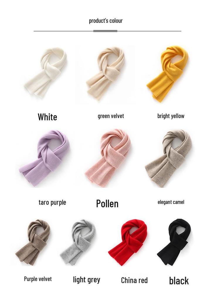 Women's 100% Pure Cashmere Knitted Winter Scarf & Shawl