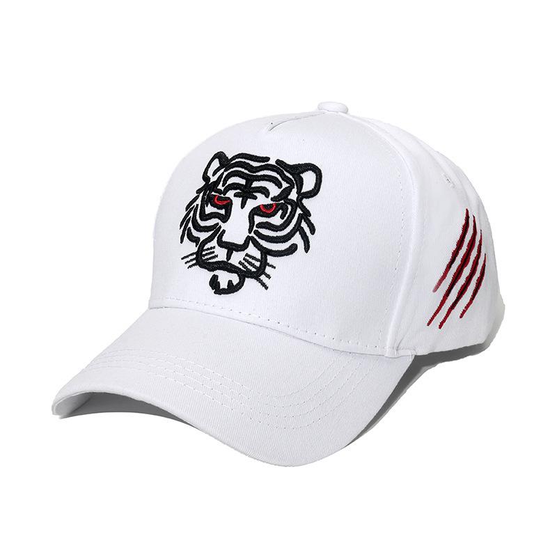 

Новая хлопковая бейсболка с вышивкой черного тигра для мужчин и женщин, хип-хоп шляпа, летняя кепка тракера для отдыха, унисекс, кепка с застежкой сзади, горрас 54-61CM