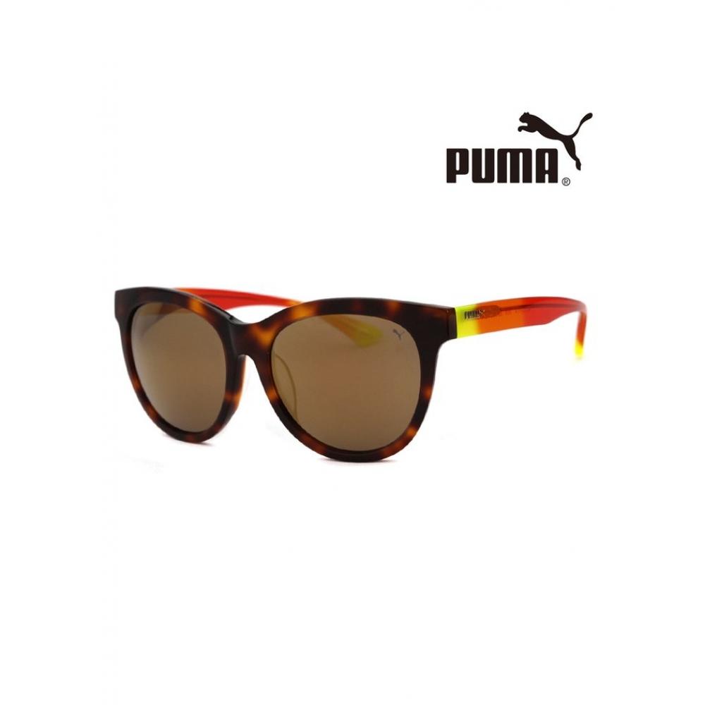 

Puma Pu0089sk 003 Сонцезахисні окуляри з круглим рогом в азіатській оправі PU0089SK003