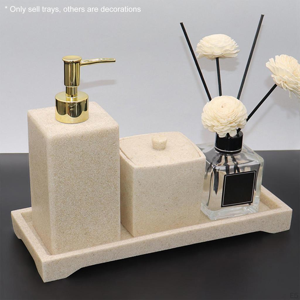 Bathroom Tray Counter Vanity Countertop Organizer for Tissues Candles