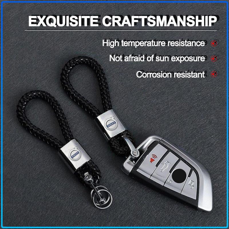 Car Key Chain Key Ring Key Lanyard Car Emblem Accessories For Volvo XC60 XC90 S60 S80 S40 V40 V60 V70 V50 XC70