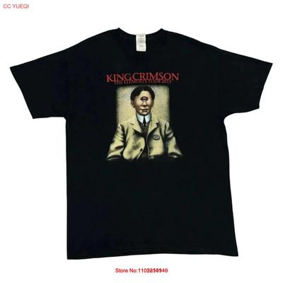 King Crimson T Shirt Large Black Tour Concert Prog Rock Band Genesis Marillion Vintage Washed Comfortable Breathable Vintage