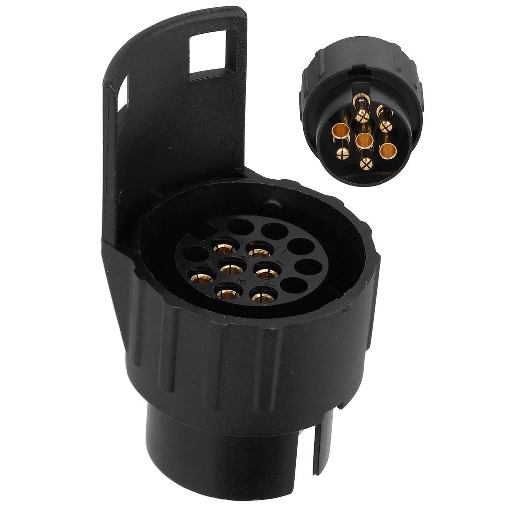 Europäischer 12V Anhängerstecker-Adapter 13-polig auf 7-polig Stecker für Nutzfahrzeuge PKW Wohnmobile Wohnwagen