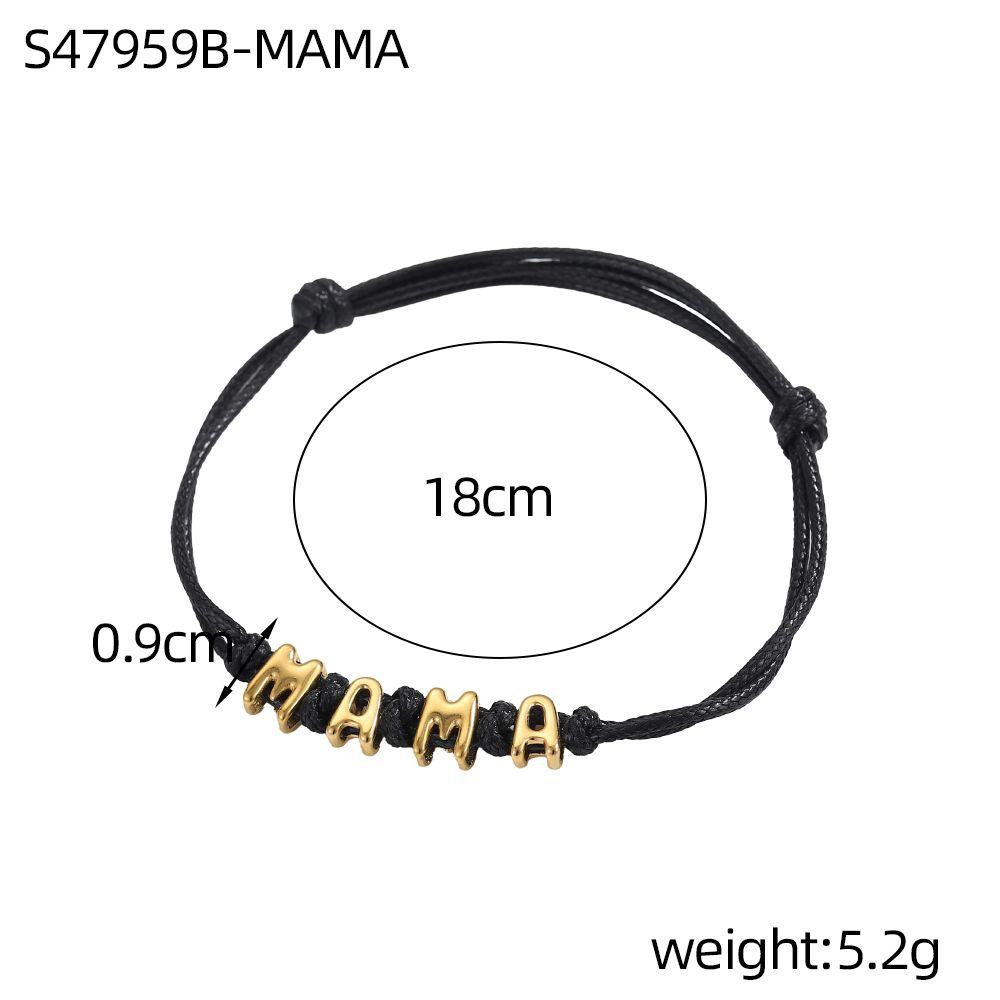CARLIDANA Mother's Day Gift Hot Sale Letter MAMA Necklace for Mom Stainless Steel Gold Color Necklace Jewelry Women Anniversary