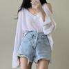 NaVaVa Women V Neck Shoulder Cutout Long sleeVe Knit Nk2903