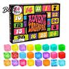 Educational Fidget Toys 24-Day Ice Advent Calendar 2026 Christmas for Children Squeeze Toy Cube Countdown