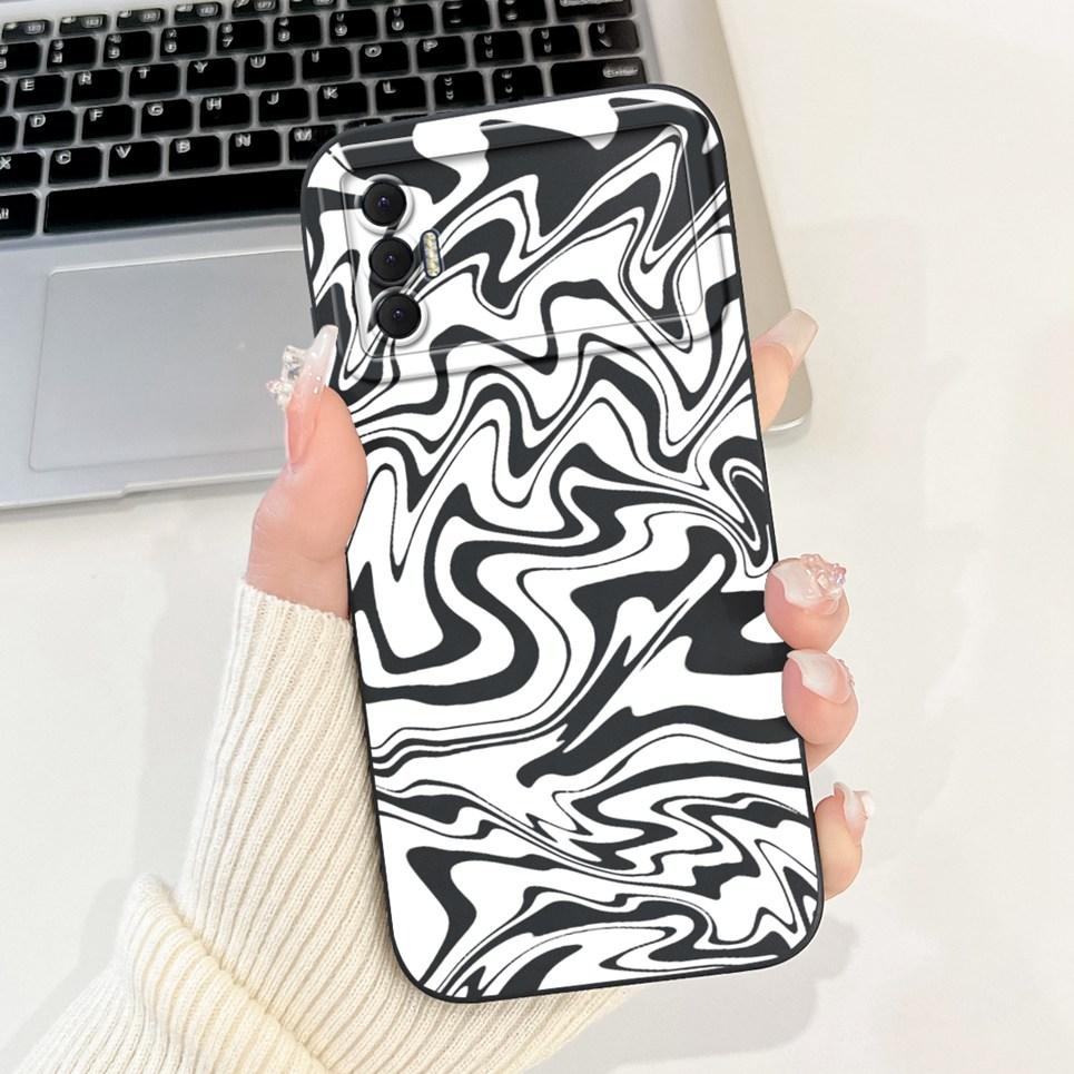For Tecno Spark 8P Case Liquid Silicon Rabti Luxury Soft Funda Cases for Spark8P 8 P KG7H Case Camera Protective Cover Shell
