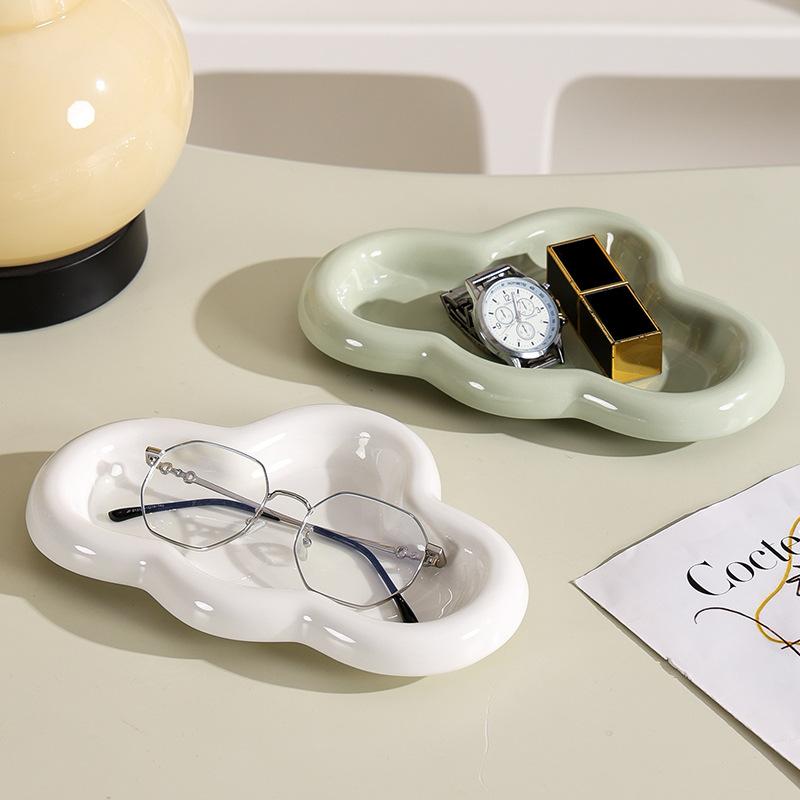 New T-Shaped Warm Color Series Cloud Plate Jewelry Plate Creative Storage Plate Jewelry Product Display Plate