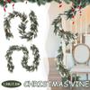 Christmas Decoration Soft Glue Two-Color Needles Simulation Wall Hanging