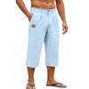 Men's Sports And Leisure Cropped Straight Leg Pants
