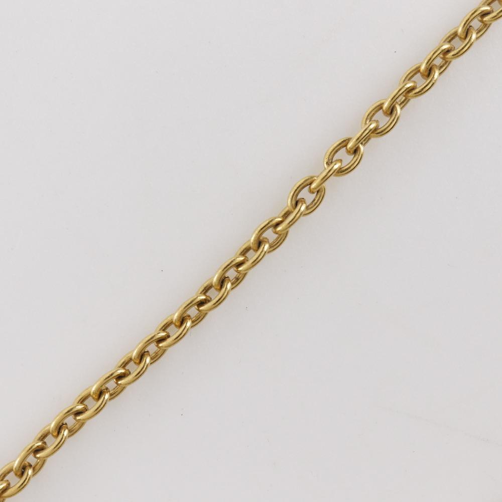 Chanel COCO Mark Necklace Vintage Plated Gold 20.8g Women Used