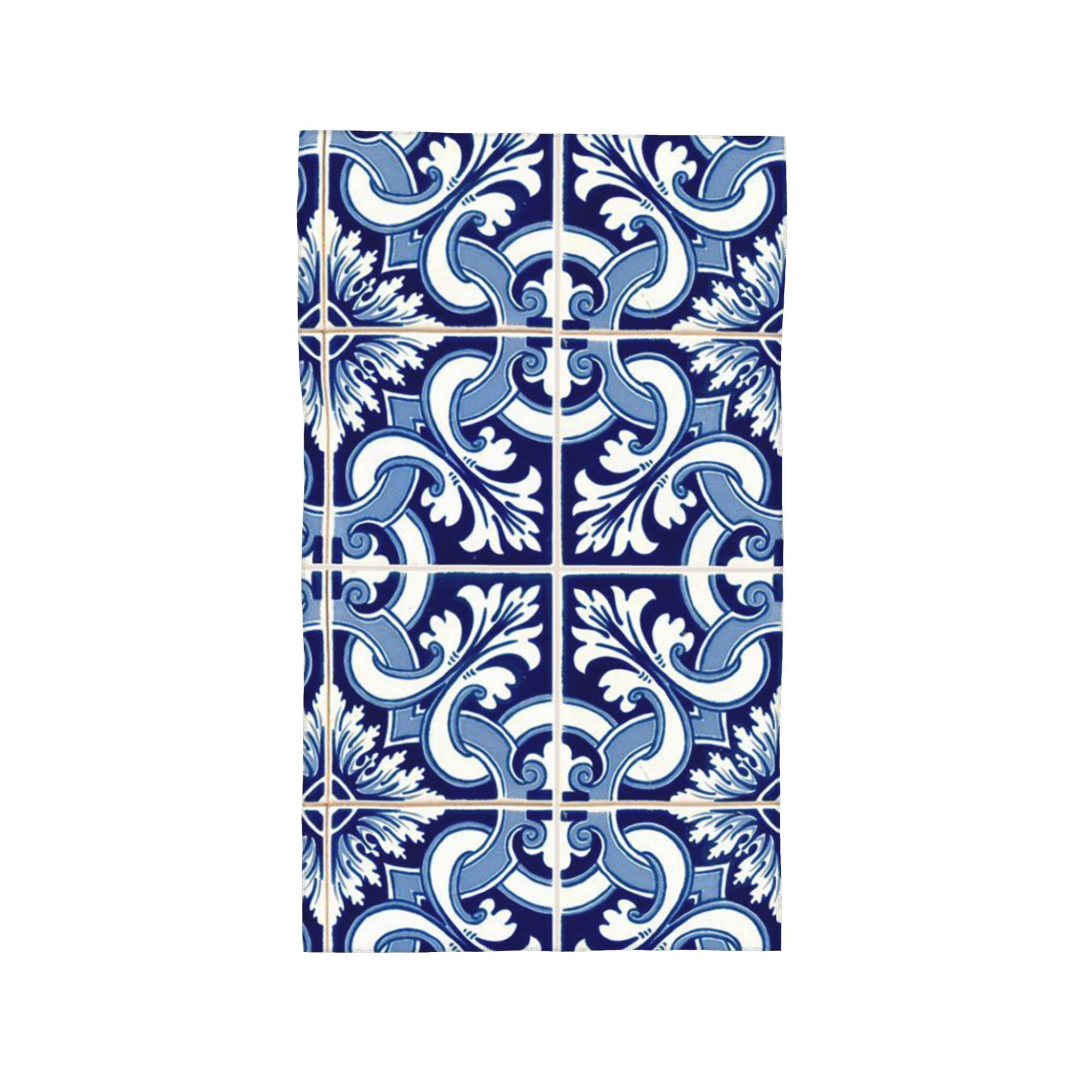 

Azulejo Lisbon Azulejos Lisboa Soft Face Towel Quick Dry Pool Bath Cotton Towels Breathable W40*H60(CM)