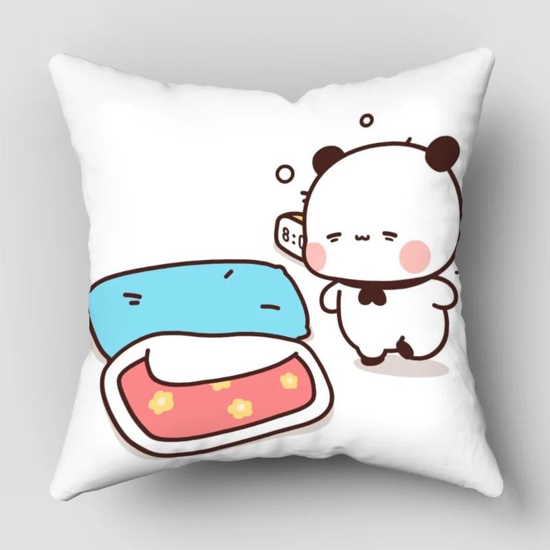 Bear Hug Pillow Case Bubu Dudu Cartoon Series For Home Decorative Pillows Cover Invisible Zippered Throw PillowCases