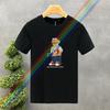 2025 Bear Print Summer Luxury Brand T-shirt Men's/Women's Short Sleeved Tops Solid Color Fashion Casual Graphic  Tshirt Clothes