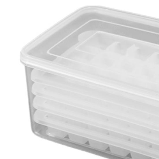 Zásobník na led s víkem přihrádky na led Odběračka na led Twist Release Design Forma na led Snadné čištění Opakovaně použitelný výrobník ledu do mrazničky
