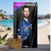 Luke Humphries Custom Beach Towel, Print Your Name Text Lightweight Absorbent Towel for Swimming Travel