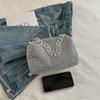 Chain Bag, Women's Single Shoulder Crossbody Bag, Large Capacity Casual Bag, Diamond Inlaid Bag